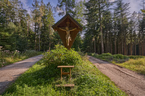 Gemeinde Simbach Landkreis Rottal-Inn Schellenberg Wegkreuz (Dirschl Johann) Deutschland PAN